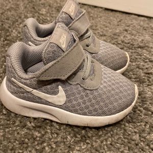 Grey Nike shoes